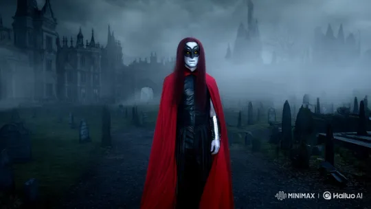 Gothic Man in Mysterious, Eerie Landscape – AI Generated Video | Hailuo AI