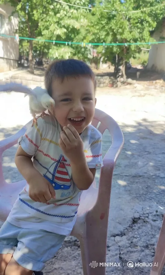 Child and Bird: A Serene Moment in Nature – AI Generated Video | Hailuo AI