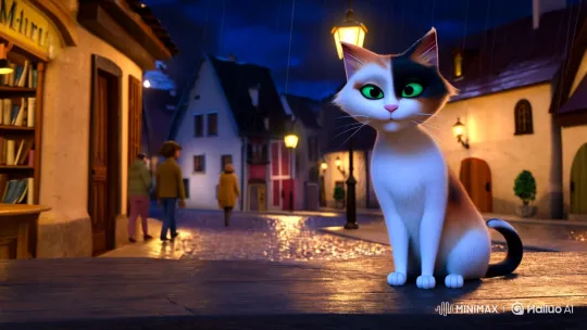 The Enigmatic Luma: A Cat's Quiet Wisdom in a Small Town – AI Generated Video | Hailuo AI