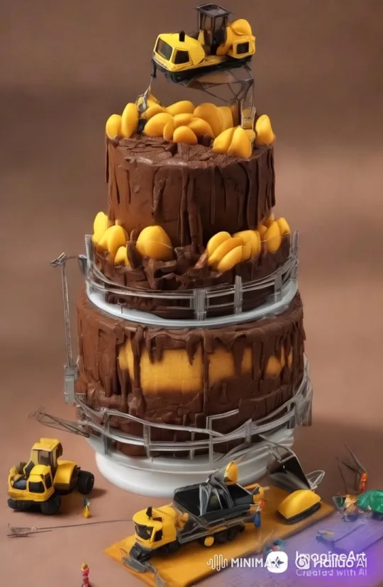 Hyper-Realistic Mango Dessert Mimics Construction Site – AI Generated Video | Hailuo AI