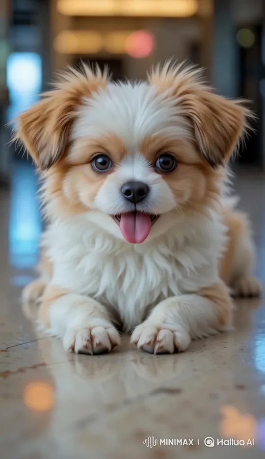 Fluffy Office Assistant Pup Boosts Morale – AI Generated Video | Hailuo AI