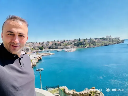 Man Jumps into Sea from Overlook, Swims to Shore – AI Generated Video | Hailuo AI