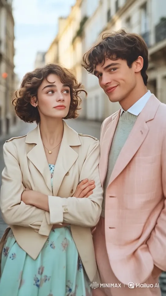 Affectionate Moment Between Man and Woman in Romantic Setting – AI Generated Video | Hailuo AI