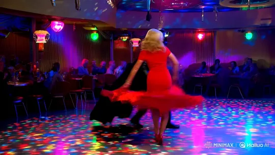 Darth Vader and Woman Dance in Surreal Disco Scene – AI Generated Video | Hailuo AI