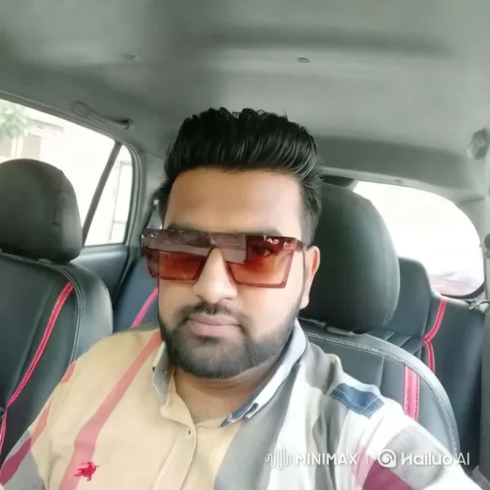 Urban Man in Striped Shirt and Sunglasses in Car – AI Generated Video | Hailuo AI