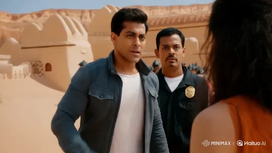 Sikander's Intense Showdown and Revelation in Desert Battle – AI Generated Video | Hailuo AI