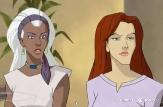 Jean Grey and Ororo Munroe Share an Intimate Kiss – AI Generated Video | Hailuo AI