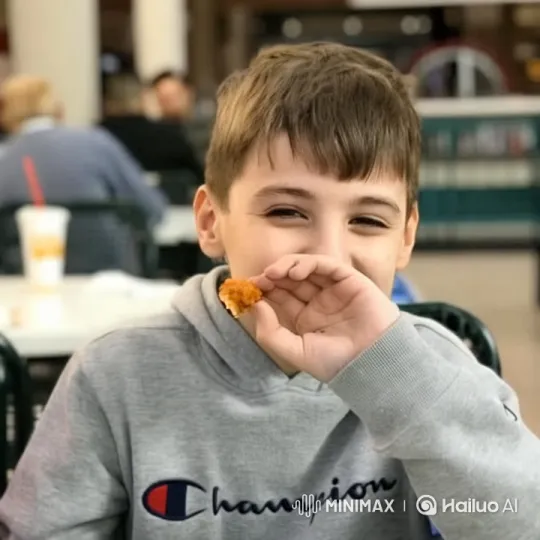 Boy Transforms into 'Champion' After Eating Chicken Nugget – AI Generated Video | Hailuo AI