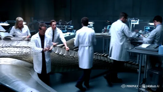 Innovative Crocodile-Inspired Aircraft Engineered in High-Tech Lab – AI Generated Video | Hailuo AI
