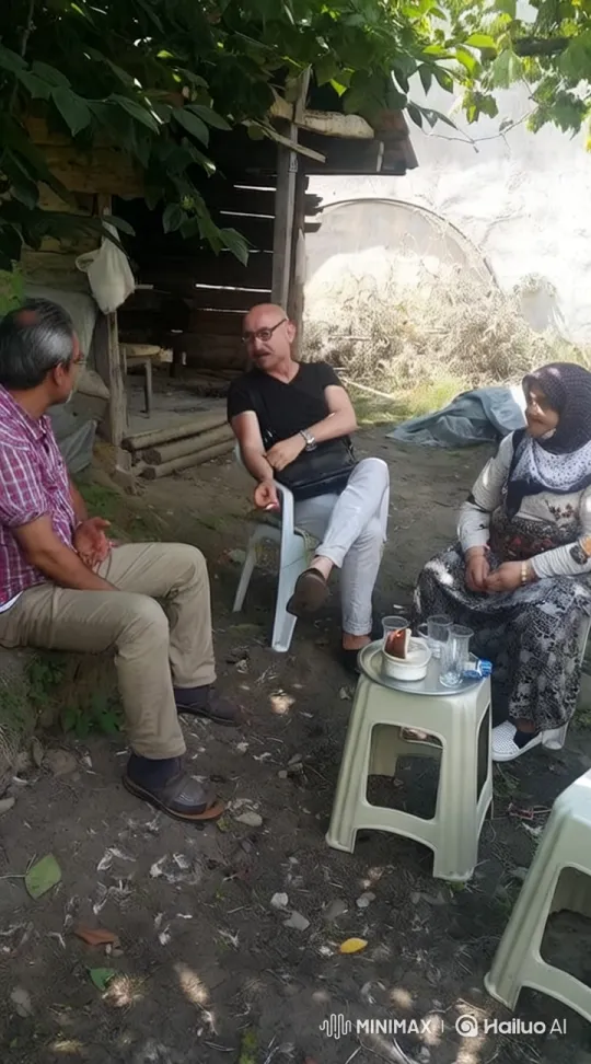 Rural Tea Gathering: Serene Outdoor Conversation – AI Generated Video | Hailuo AI