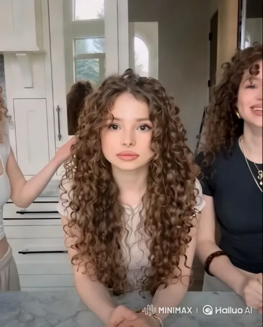 Young Woman in Modern Kitchen with Expressive Eyes – AI Generated Video | Hailuo AI