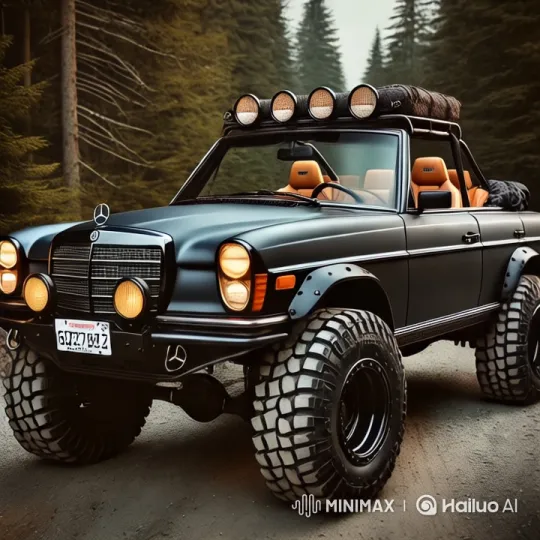 Vintage Mercedes-Benz Transformed into an Off-Road Adventure Vehicle – AI Generated Video | Hailuo AI