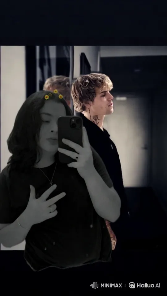 Aesthetic Close-up of Two Individuals Kissing in Dim Hallway – AI Generated Video | Hailuo AI