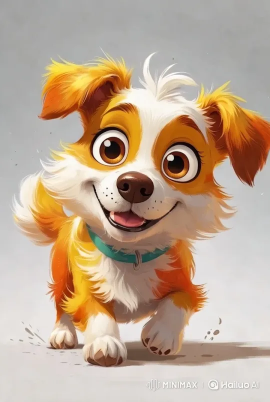 Vibrant Dancing Dog in Minimalist Setting – AI Generated Video | Hailuo AI