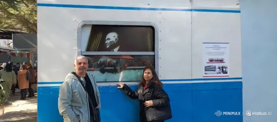 Embrace and Kiss by Historical Train Carriage – AI Generated Video | Hailuo AI