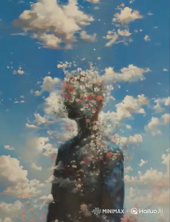 Floral Figure in Serene Landscape - Live2D Animation – AI Generated Video | Hailuo AI