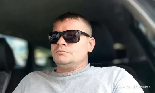 Man's Transformation into Gangster in Car Interior – AI Generated Video | Hailuo AI
