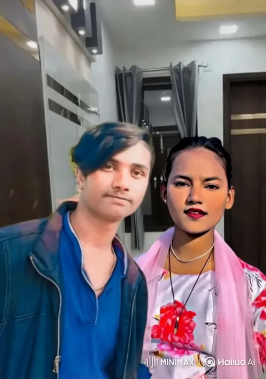 Close-up of Two Individuals in a Modern Interior Setting – AI Generated Video | Hailuo AI