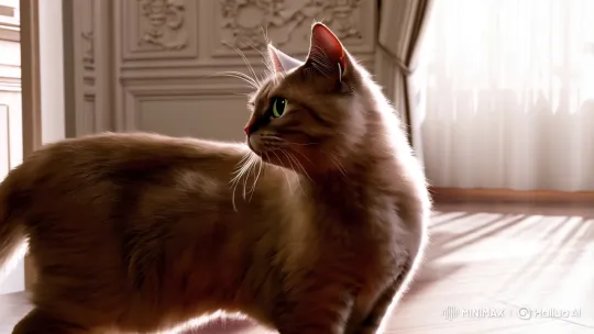 Elegant Cat Study: Aesthetic Framing and Cinematic Motion – AI Generated Video | Hailuo AI