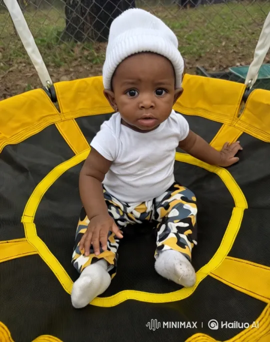 Child's Energetic Dance and Playful Fighting on Trampoline – AI Generated Video | Hailuo AI