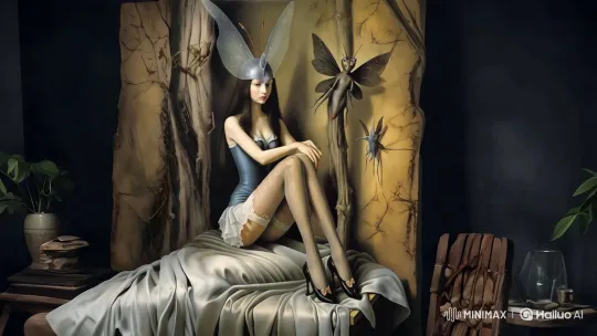 Enchanted Elf in a Mystical Bedchamber – AI Generated Video | Hailuo AI