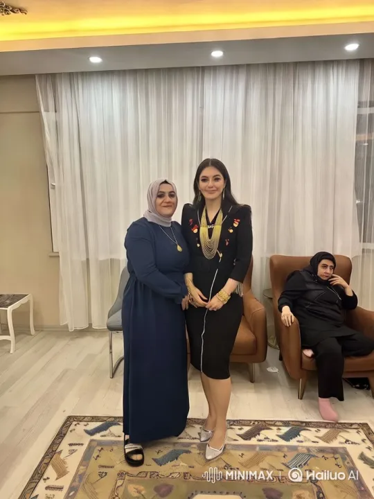 Women Embrace with Warmth in Elegant Room – AI Generated Video | Hailuo AI