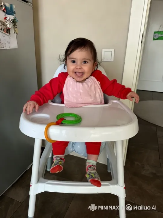 Baby Dancing Joyfully in High Chair – AI Generated Video | Hailuo AI