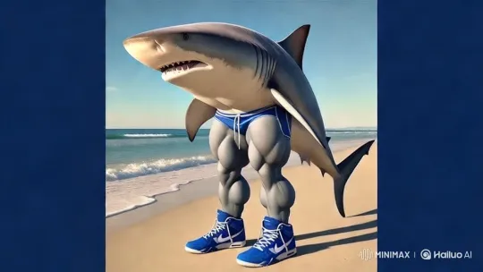 Shark's Transformation: From Struggle to Flight – AI Generated Video | Hailuo AI