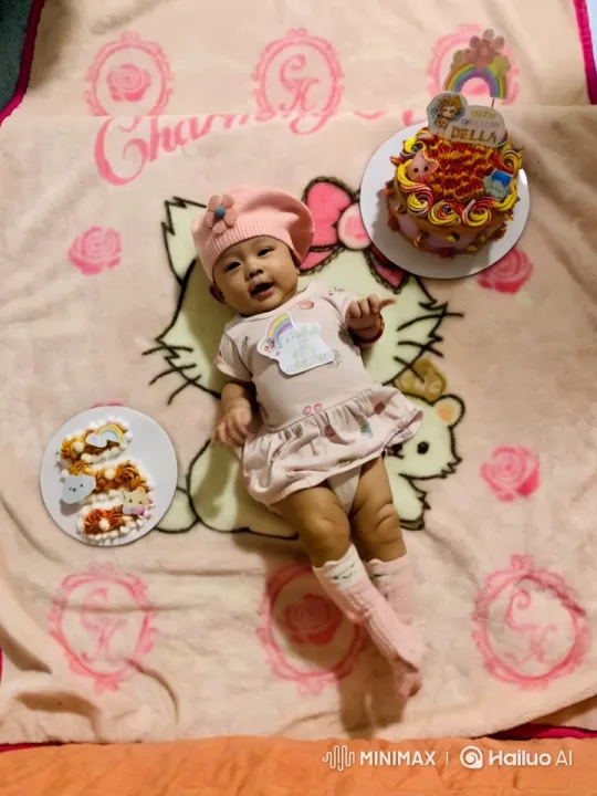 Happy Five Months: Baby Bella's Cake and Cupcake Celebration – AI Generated Video | Hailuo AI