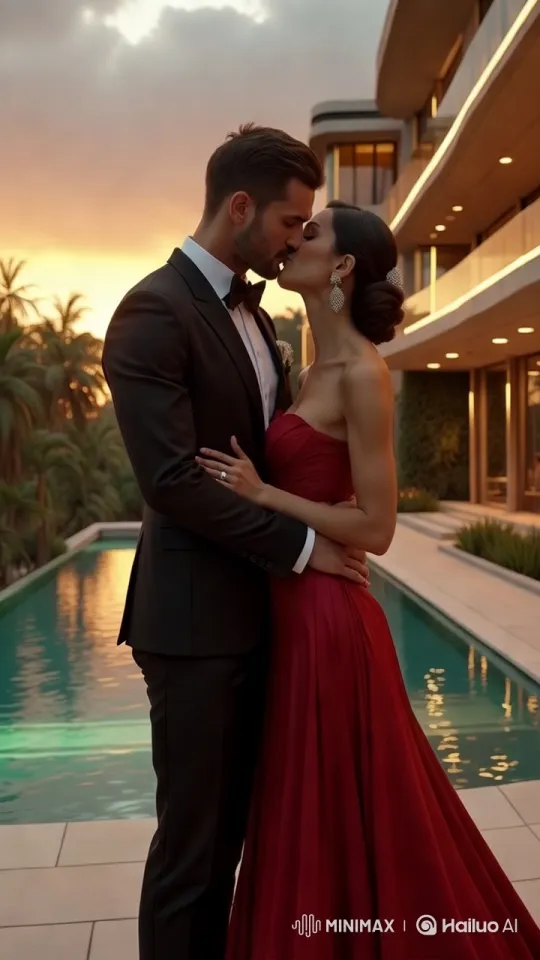 Romantic Luxury: Billionaire Mansion and Glamorous Couple – AI Generated Video | Hailuo AI