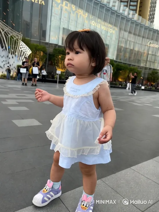 Child's Energetic Dance and Kungfu Display in Luxury Mall – AI Generated Video | Hailuo AI