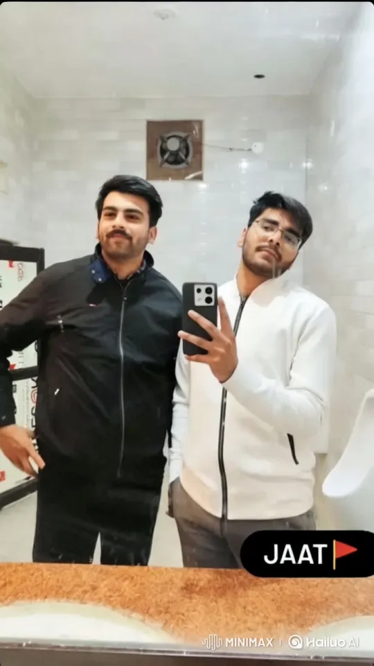 Intimate Kiss Between Two Men in Modern Bathroom – AI Generated Video | Hailuo AI