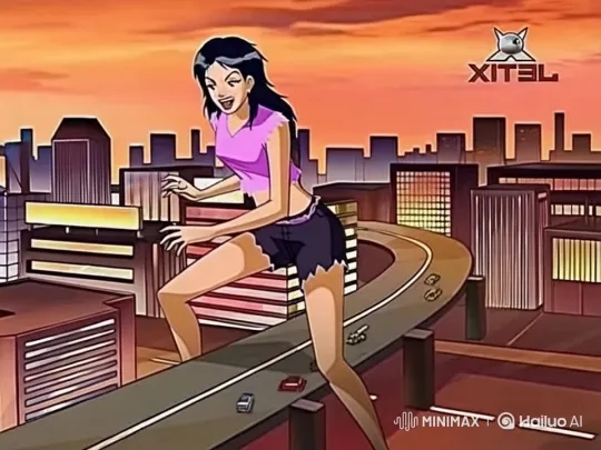 Woman on Rooftop: Sunset to Twilight Transformation – AI Generated Video | Hailuo AI