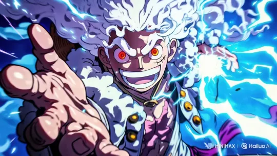 Dynamic Character with Lightning Powers in Vibrant Blue Scene – AI Generated Video | Hailuo AI