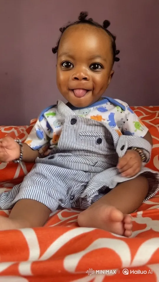 Live2D Animated Baby with Playful Gestures and Joyful Mood – AI Generated Video | Hailuo AI