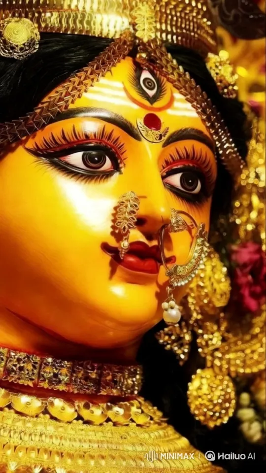 Golden Adornment and Gentle Expressions – AI Generated Video | Hailuo AI