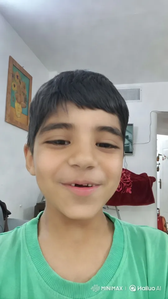Young Boy in Cozy Room with Dynamic Camera Movement – AI Generated Video | Hailuo AI