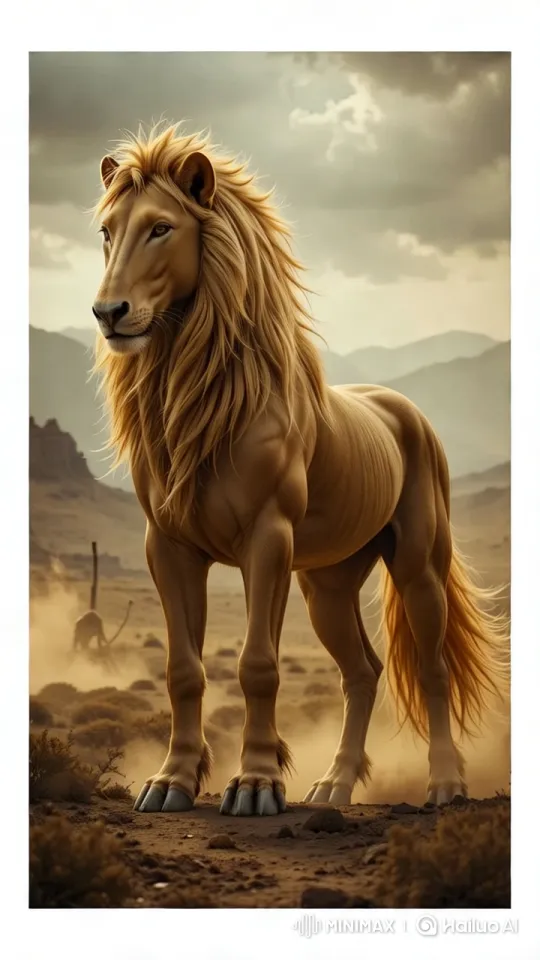 Ultra HD Desert Landscape with Majestic Horse – AI Generated Video | Hailuo AI