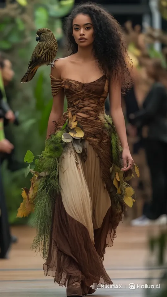 Nature-Inspired Fashion Show with Live2D Model – AI Generated Video | Hailuo AI