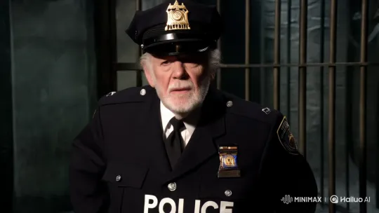 Police Chief Transforms into Beautiful Woman in Prison Cell – AI Generated Video | Hailuo AI