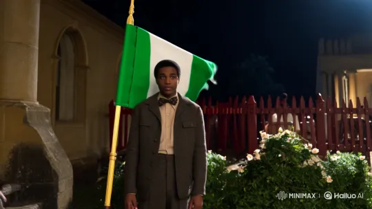 Young Nigerian Man Symbolizes Economic Growth with Flag – AI Generated Video | Hailuo AI