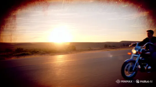 Retro Motorcycle Journey: Memories and Romance – AI Generated Video | Hailuo AI