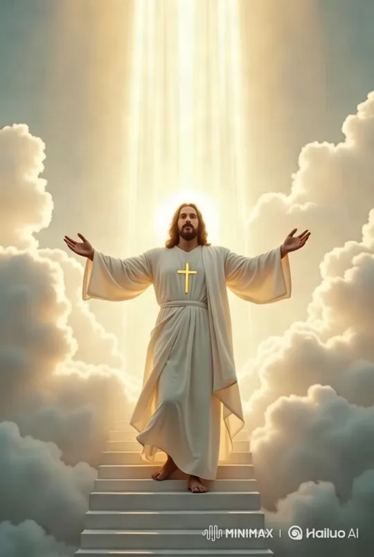 Descending Messiah: Majestic Descent of Jesus Christ – AI Generated Video | Hailuo AI