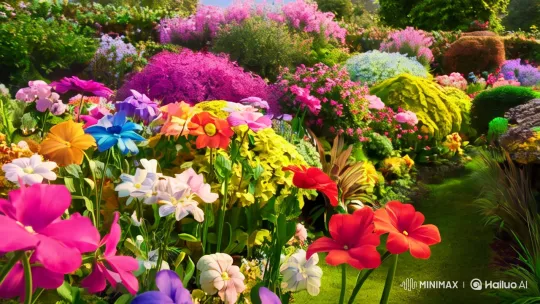 Magical Garden: Gardener's Serene Dance with Nature – AI Generated Video | Hailuo AI