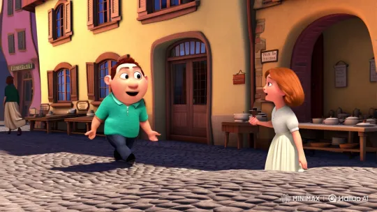 Clumsy Carl woos Emma in a floury dance of love – AI Generated Video | Hailuo AI