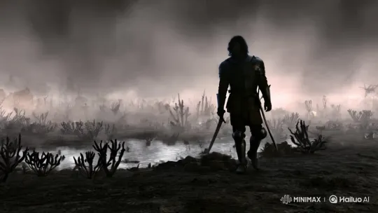 Last Knight's Struggle in Toxic Wasteland – AI Generated Video | Hailuo AI