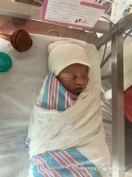 Newborn Baby in Hospital Bassinet - A Pure and Serene Scene – AI Generated Video | Hailuo AI