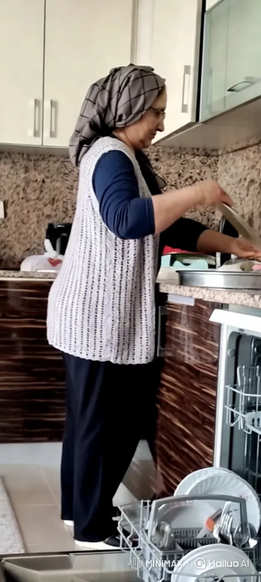 Graceful Dishwashing in a Modern Kitchen – AI Generated Video | Hailuo AI
