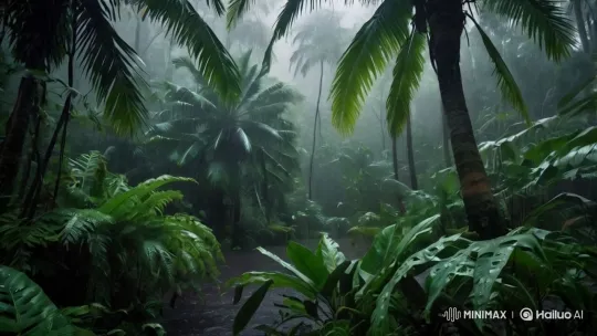 Tranquil Rainforest Beauty Captured on Camera – AI Generated Video | Hailuo AI