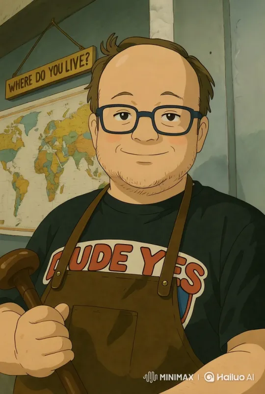 Friendly Janitor Welcomes Viewers with Animated Live2D Video – AI Generated Video | Hailuo AI